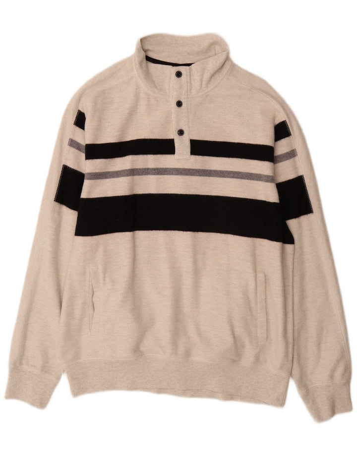 Pulover pentru bărbați Chaps, cu gât cu nasturi, XL, bumbac color bloc