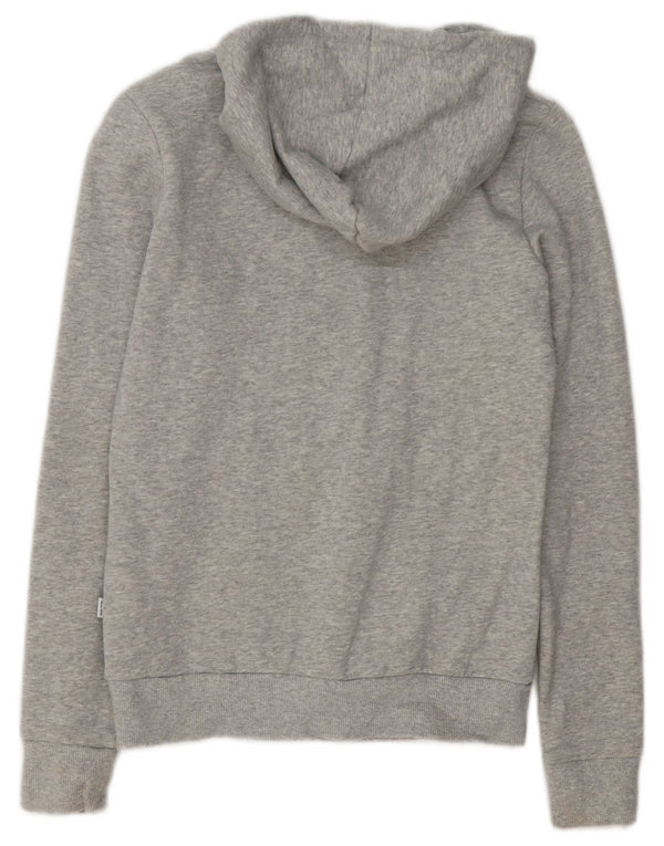 Pulover pentru femei Puma Graphic Hoodie UK 6 XS, bumbac cu pete gri