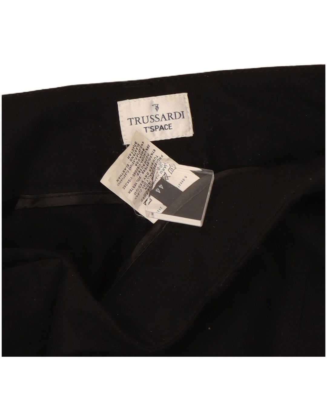 Trussardi Pantaloni drepti pentru femei IT 44 Medium W30 L31 Negru
