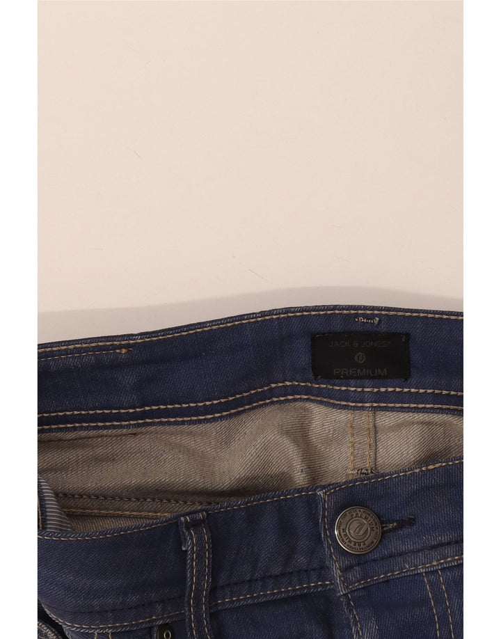 Blugi drepți pentru bărbați Jack & Jones W34 L32 albaștri