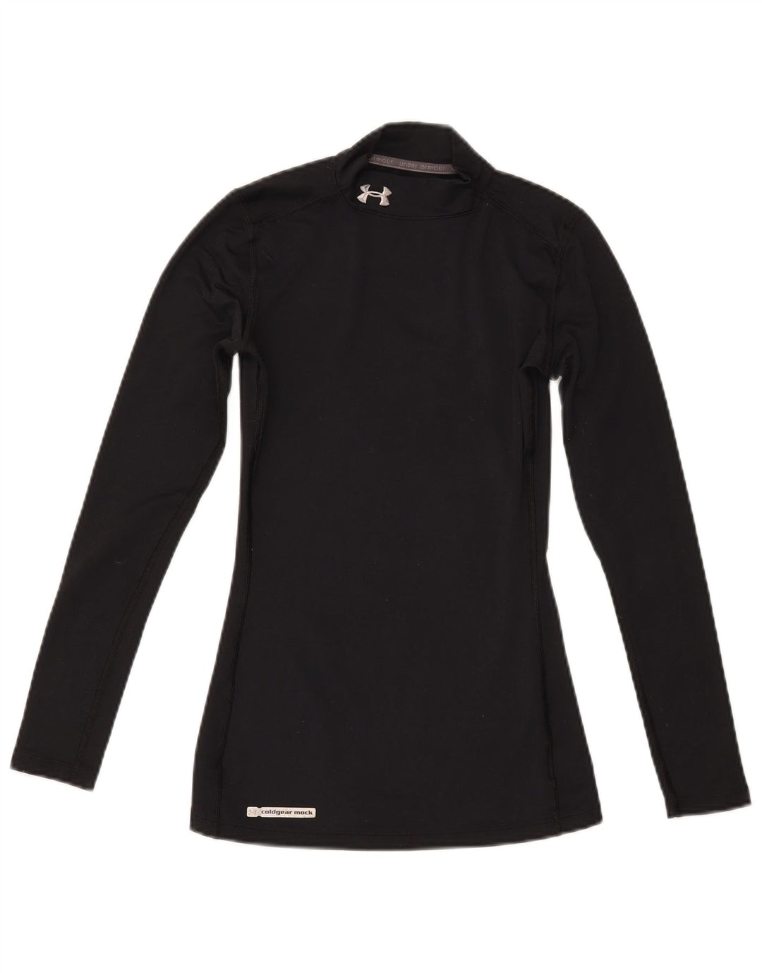 Under Armour pentru femei Cold Gear Top cu mânecă lungă UK 4 XS poliester negru