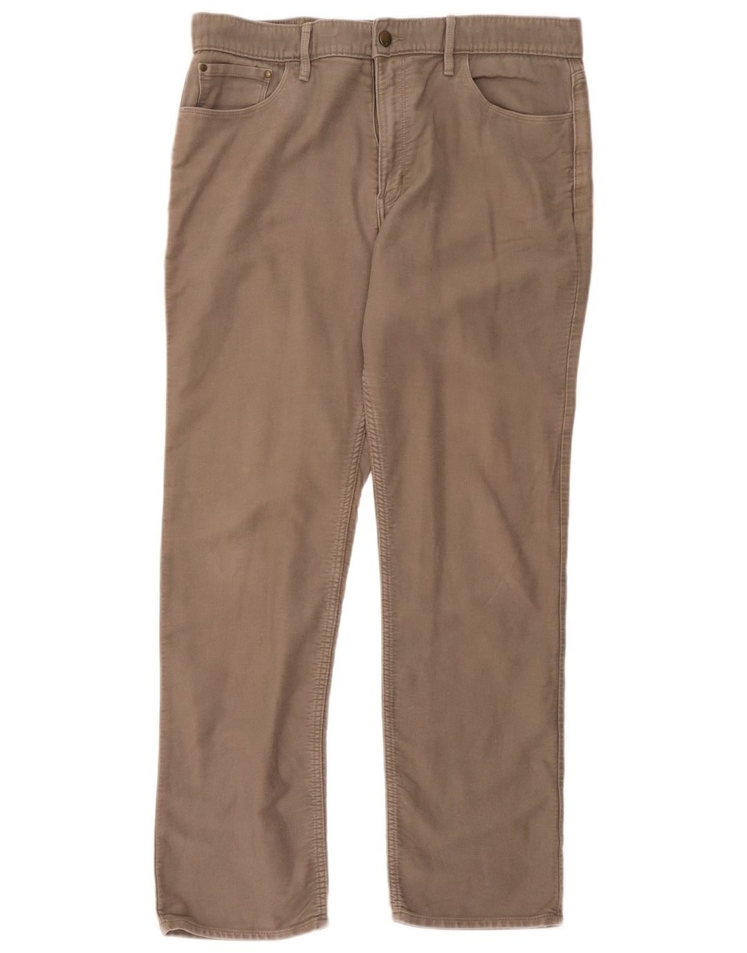 Pantaloni obișnuiți obișnuiți pentru bărbați Marks & Spencer L36 L31 bumbac bej