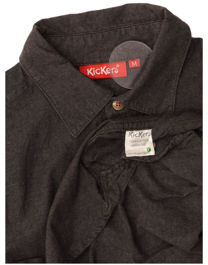 Cămașă bărbați KICKERS bumbac gri mediu