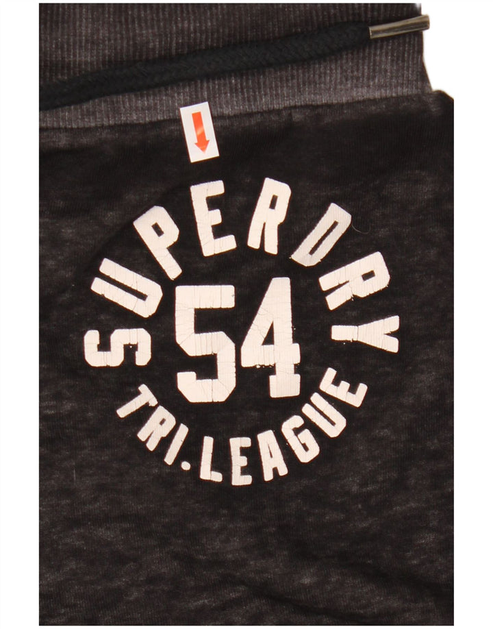 Fusta mini cu grafica Superdry pentru femei, mediu W30, bumbac cu pete negru