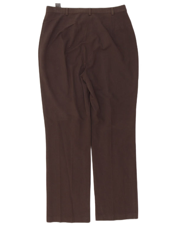 Pantaloni casual drepti pentru femei Marks & Spencer UK 14 Medium W30 L30 Maro