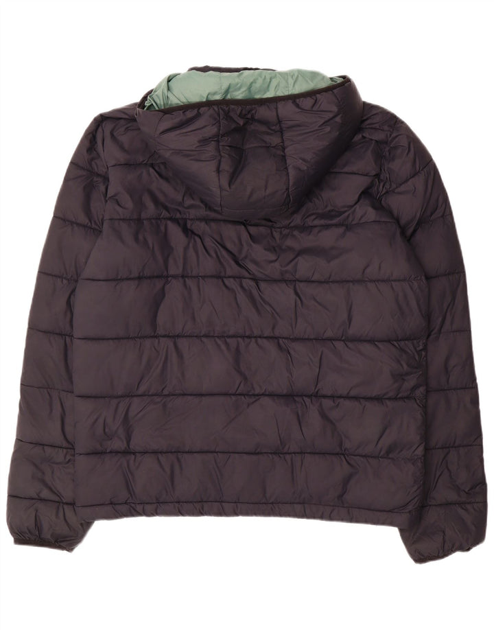 Jack Wills Jachetă căptușită cu glugă pentru bărbați UK 38 Medium Black Nylon