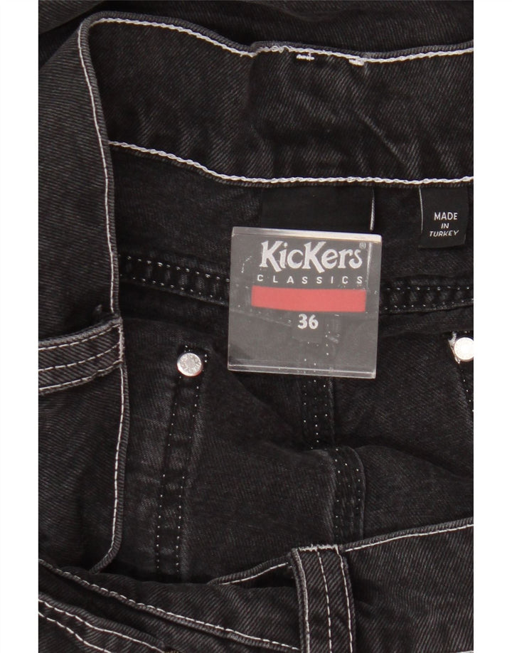 Kickers Blugi drepti pentru bărbați W36 L28 bumbac negru