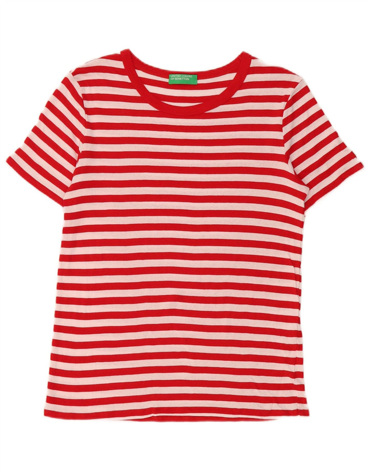 Tricou pentru femei Benetton Top UK 10 Small Red Striped