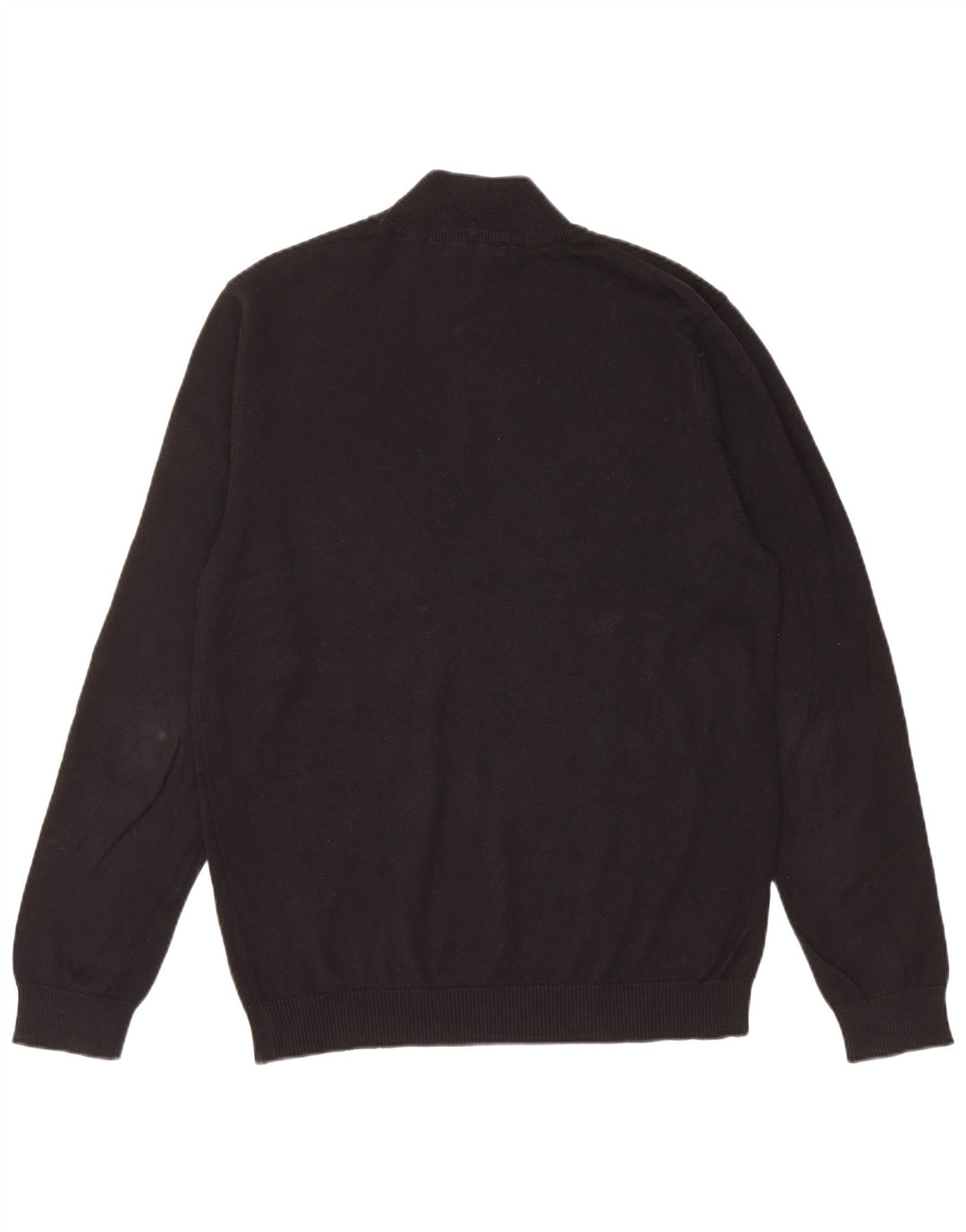 PIERRE CARDIN Pulover cu gât țestoasă pentru bărbați, bumbac mare, negru
