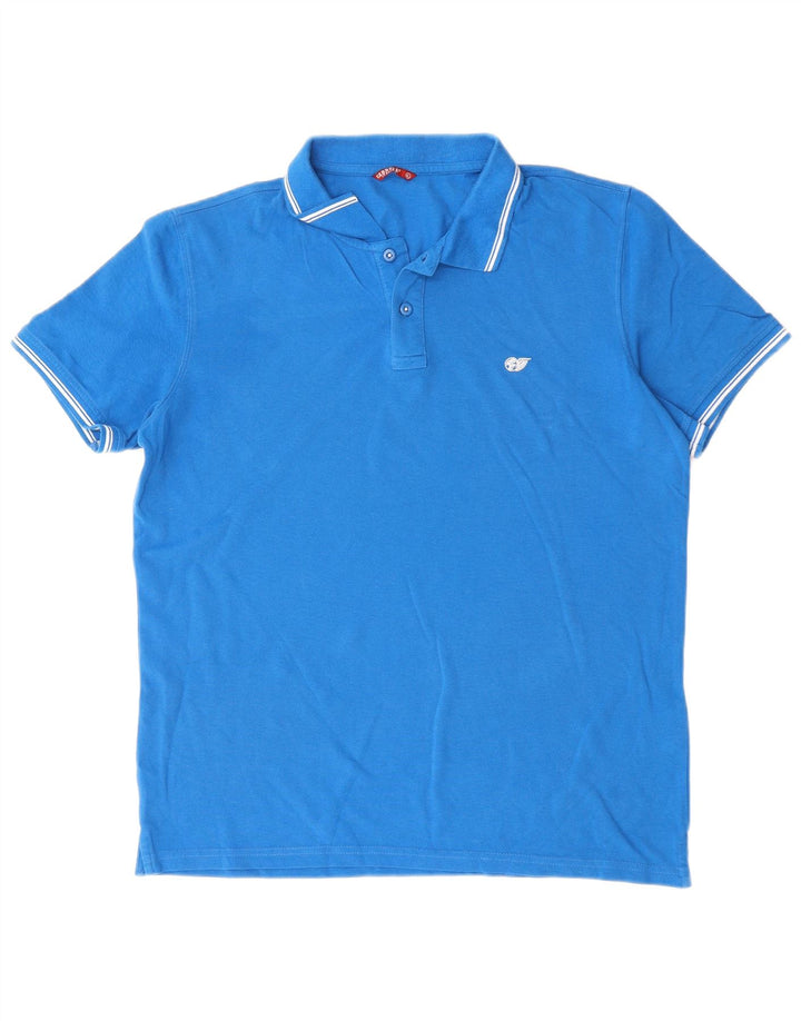 Cămașă polo pentru bărbați Carrera XL Bumbac albastru