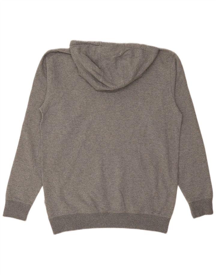 Pulover cu glugă grafic pentru bărbați VANS, bumbac cu pete, gri mediu