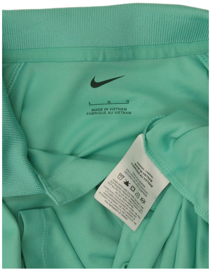 Tricou polo Nike pentru bărbați, mare, verde, poliester