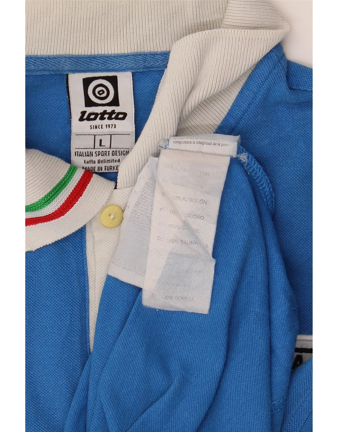 Tricou polo LOTTO pentru femei Italia Graphic Rugby UK 14, mare, albastru, bumbac