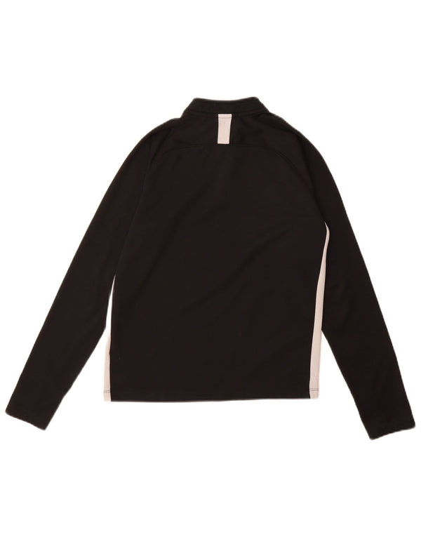 Pulover Nike Dri Fit pentru băieți, 10-11 ani, mediu negru, color block