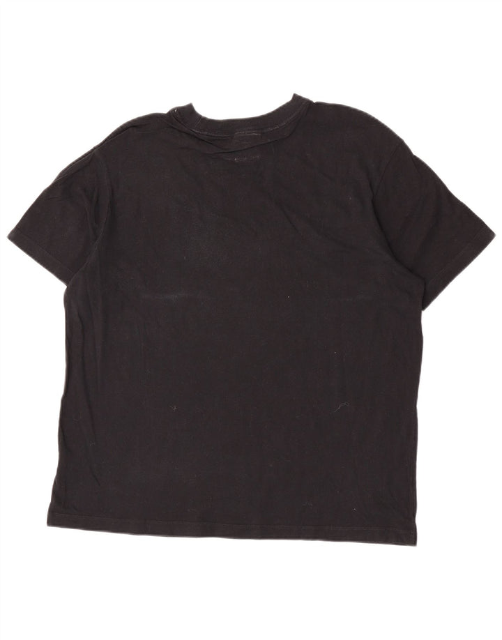 Tricou grafic Nike pentru bărbați Top mediu negru bumbac