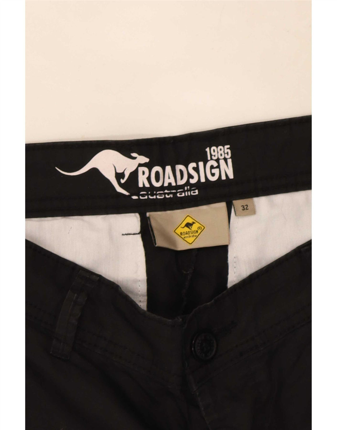 Pantaloni scurți chino pentru bărbați Roadsign Australia W32, bumbac mediu negru