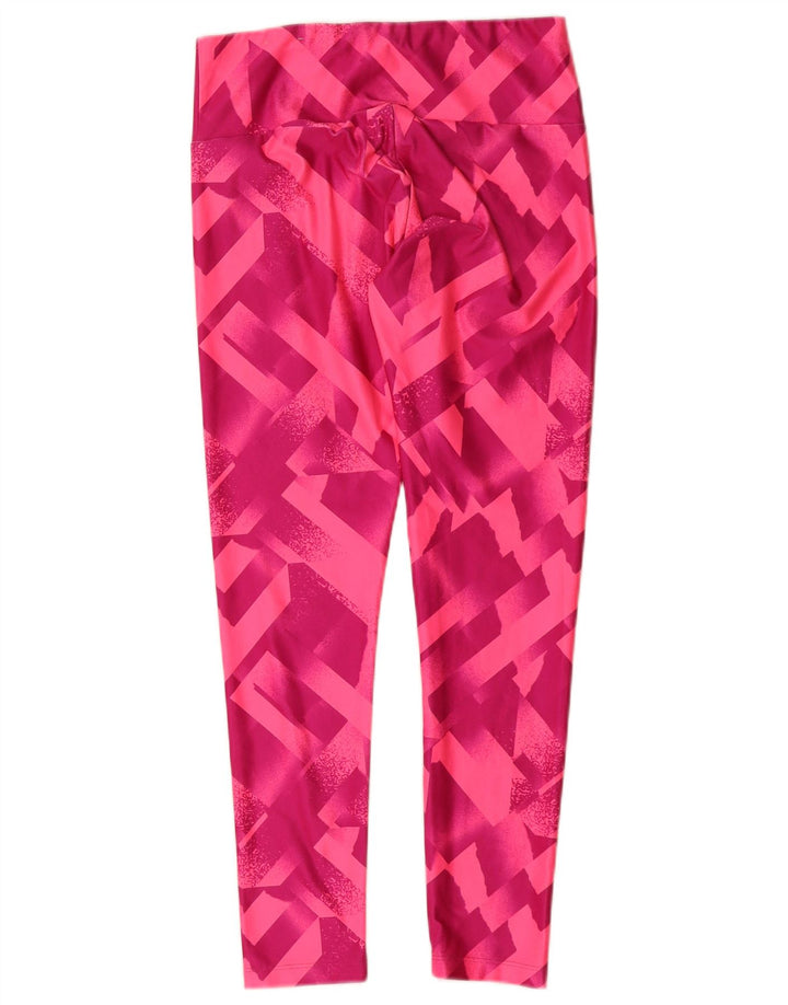 Leggings pentru femei Puma UK 12 Medium Pink Geometric