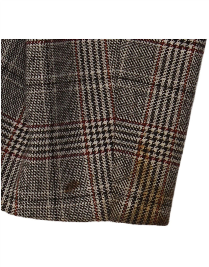 JIGSAW Jachetă pentru femei la dublu piept UK 14, mare, gri Houndstooth