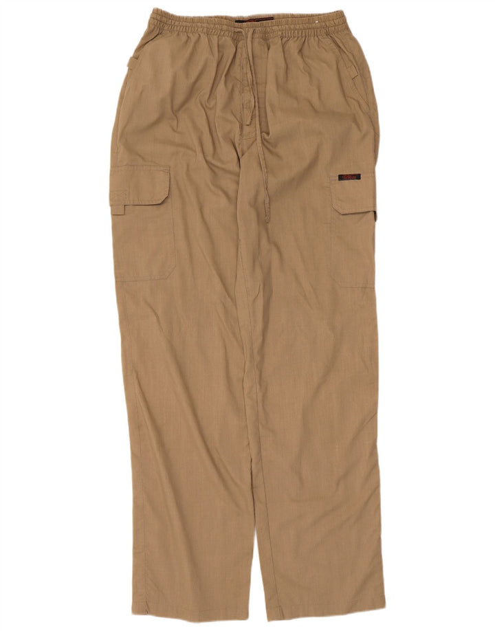Pantaloni Cargo Drepți Vintage pentru Damă Mediu L30 L31 Bumbac Bej