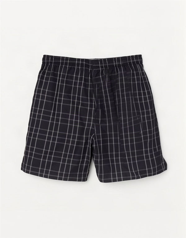 Pantaloni scurți de înot Umbro pentru bărbați, mari, albastru, poliester cu carouri