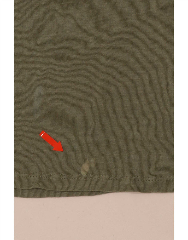 Top pentru femei Zara cu mânecă lungă UK 12 Medium Khaki