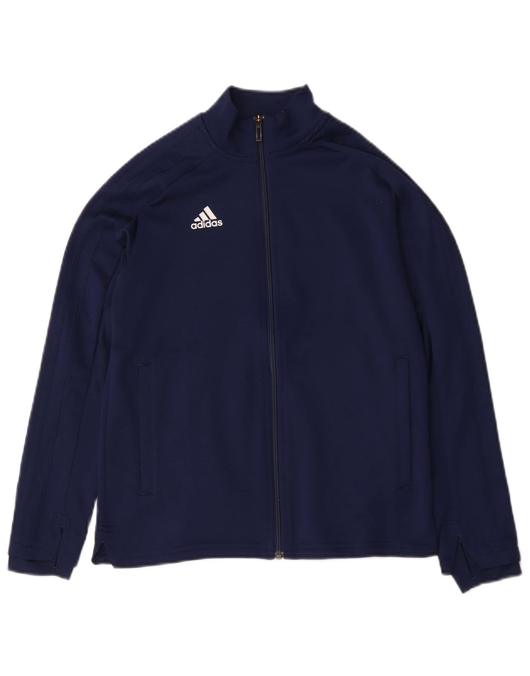 Jachetă de top pentru trening Adidas băieți 11-12 ani poliester bleumarin