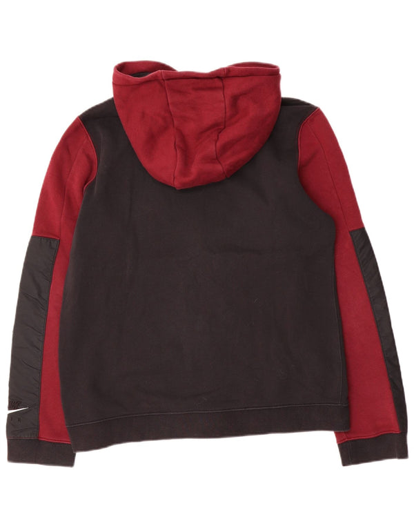 Pulover Nike Air Zip pentru băieți 13-14 ani XL Burgundy Colorblock