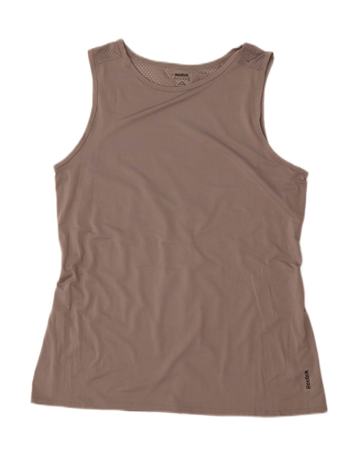 REEBOK Womens Vest Top UK 18 XL Grey Polyester