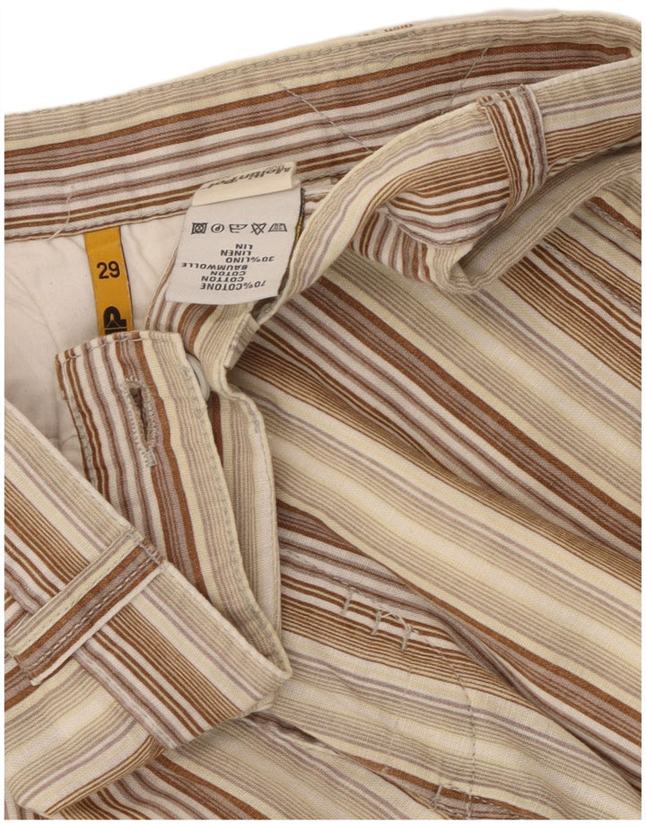 Pantaloni scurți chino pentru femei Meltin' Pot W29, bumbac cu dungi multicolore medii