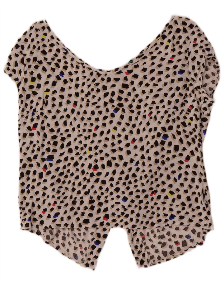 Bluză pentru femei Benetton UK 16, mare, multicoloră, cu pete