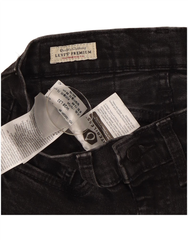 Blugi skinny pentru femei Levi's W28 L29 bumbac negru