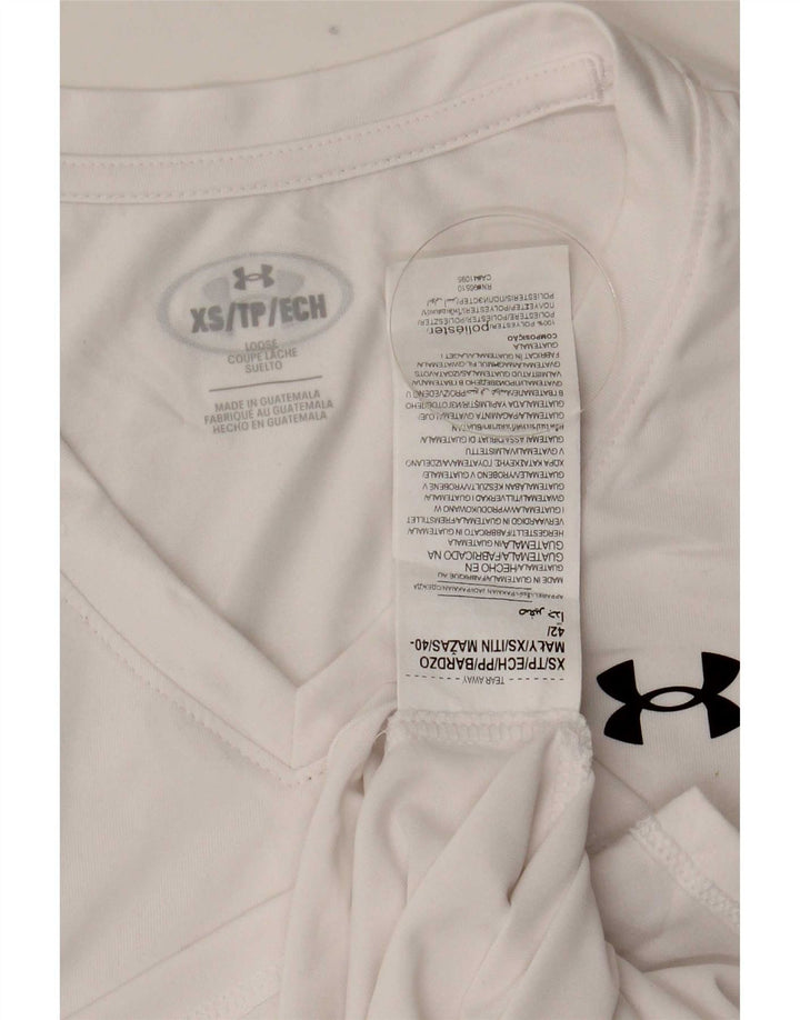 Tricou pentru bărbați Under Armour Top XS Poliester alb