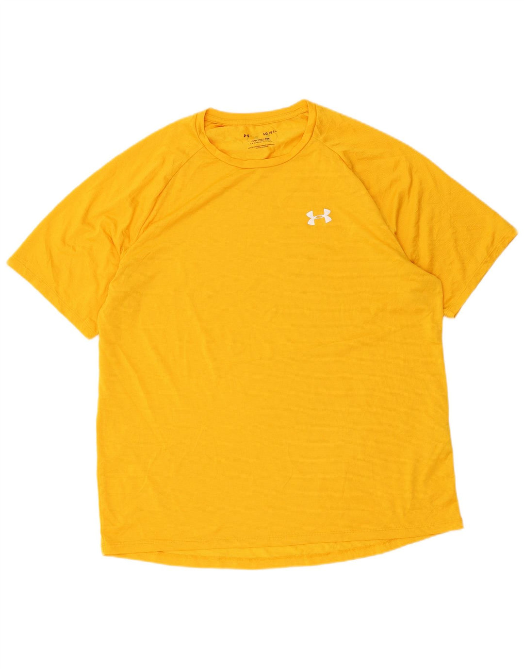 Tricou pentru bărbați UNDER ARMOUR Top mare din poliester galben