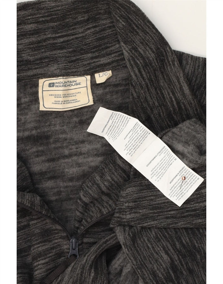 MOUNTAIN WAREHOUSE Jumper pentru bărbați, cu fermoar, cu lână, gri mare