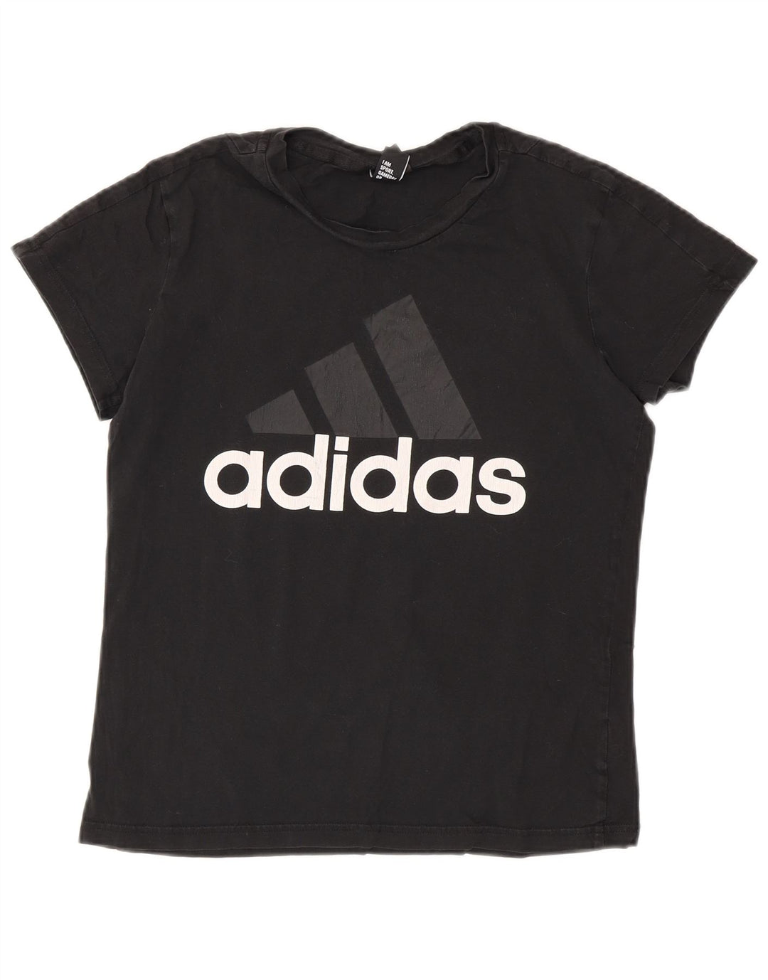 Tricou grafic Adidas pentru femei Top UK 12 Medium Black Bumbac