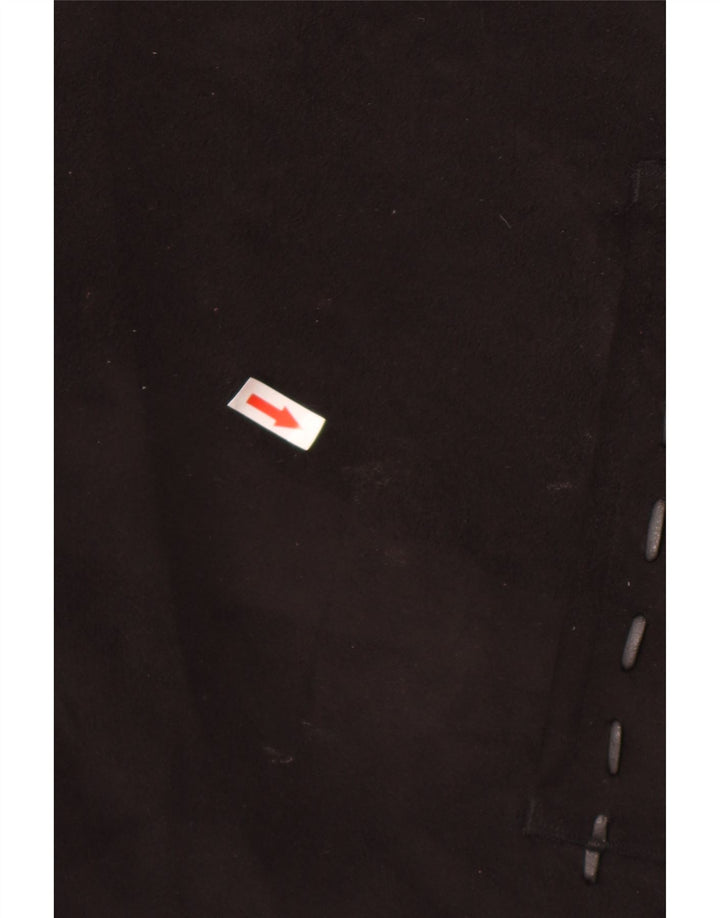 Jachetă Sherpa Vintage pentru femei UK 26 5XL Negru Acrilic