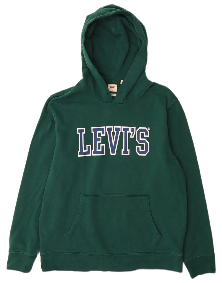 Pulover Levi's Standard Graphic pentru bărbați, verde mediu