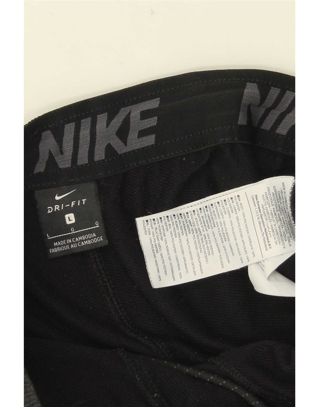 Pantaloni de trening Nike Dri Fit pentru bărbați Pantaloni de jogging, mari, negru, poliester
