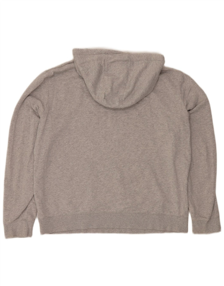 Pulover cu glugă cu grafică GUESS pentru bărbați, mare, gri, bumbac