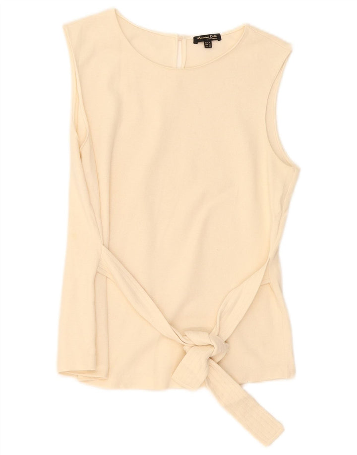 Bluză Massimo Dutti Femei Top UK 12 Medium Off White