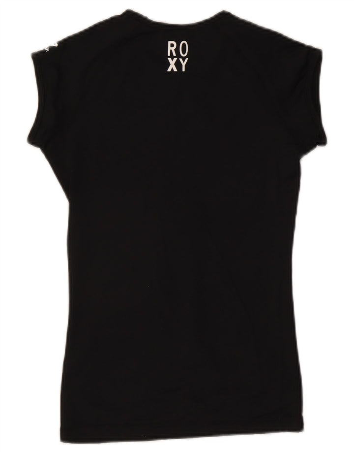 Tricou grafic Roxy pentru femei Top UK 8 Small Poliester negru