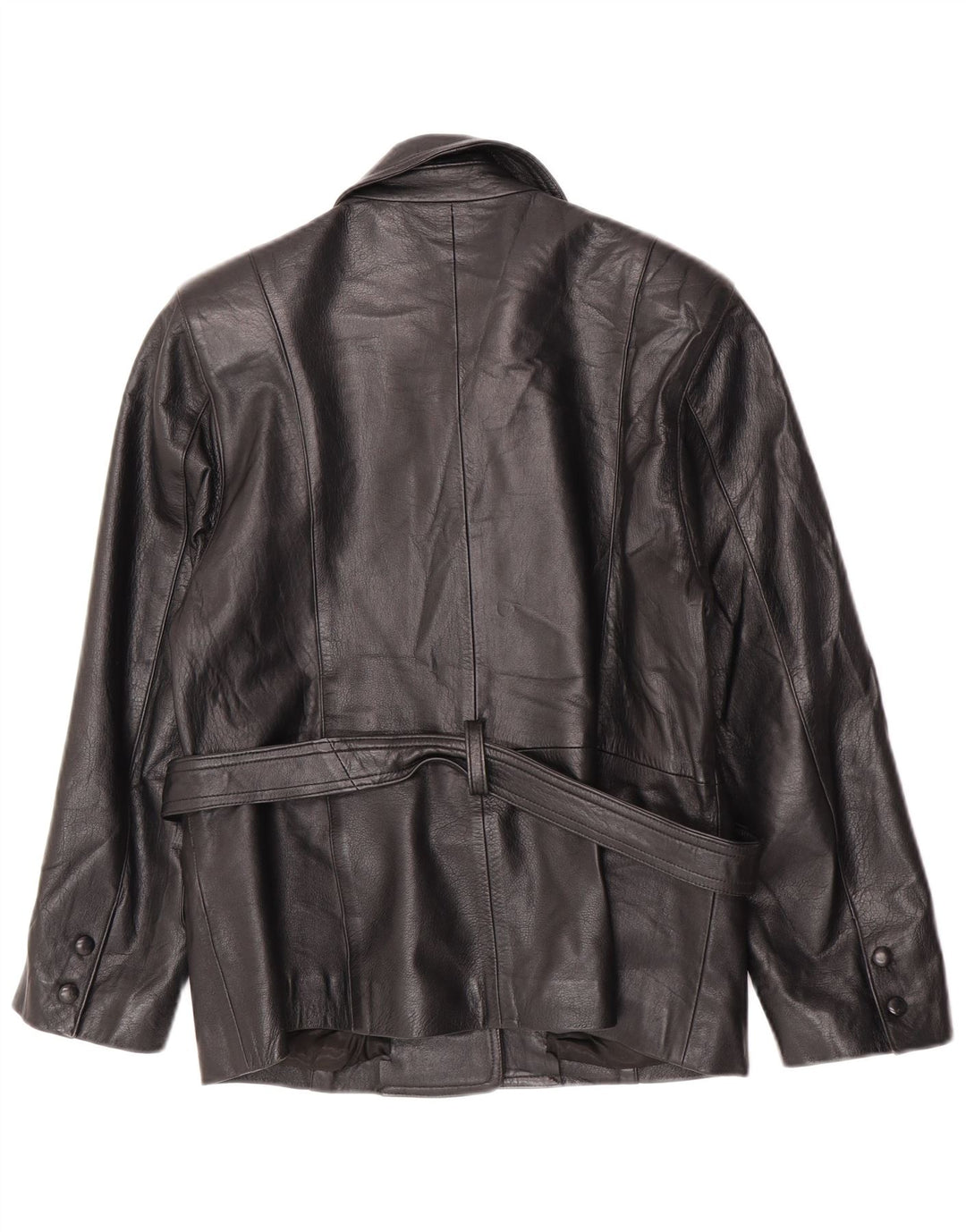 Jachetă de piele pentru femei Lavorazione Artigianale IT 44 Medium Black Leather