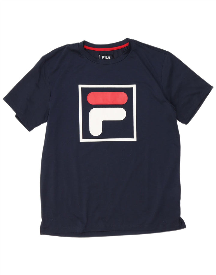 Tricou cu grafică pentru bărbați Fila Top Mediu Bleumarin Poliester