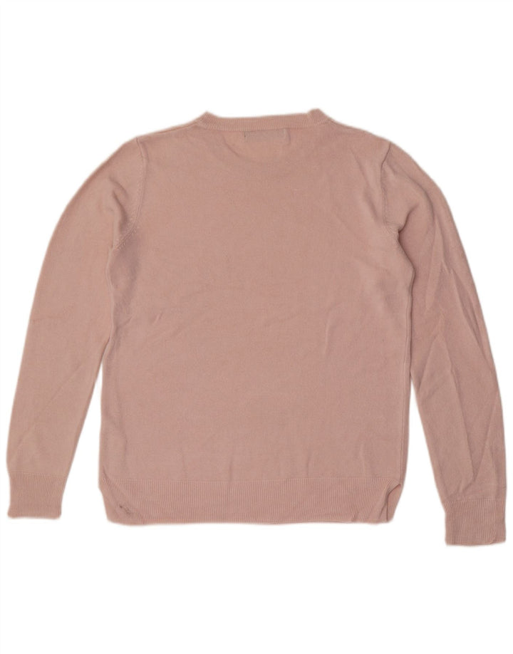 Pulover pentru femei Marks & Spencer cu decolteu triplu UK 12 Roz mediu acrilic