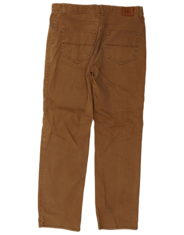 Blugi drepți pentru bărbați Marks & Spencer Blue Harbour W34 L31 bumbac bej