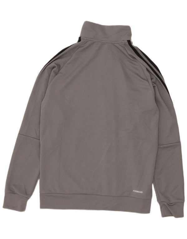 Jachetă de top pentru trening Adidas Aeroready pentru băieți 13-14 ani poliester gri