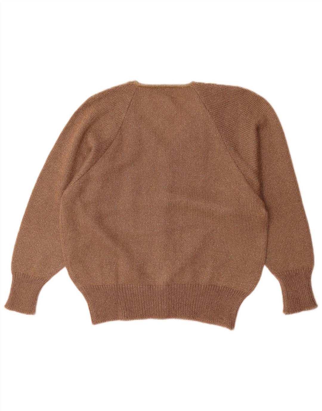 St. Georges Pulover cardigan supradimensionat pentru femei US 4 Small Brown Flecked