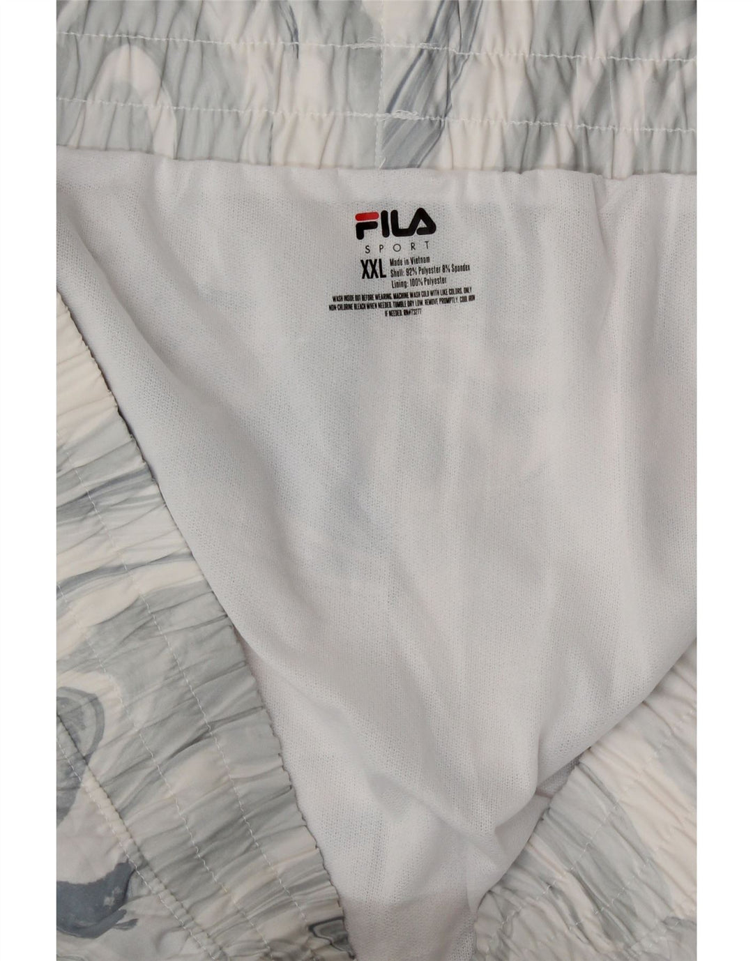 Pantaloni scurti sport Fila pentru femei UK 20 2XL Gri Tie Dye Poliester