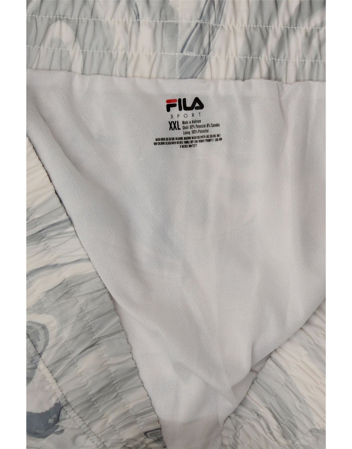 Pantaloni scurti sport Fila pentru femei UK 20 2XL Gri Tie Dye Poliester