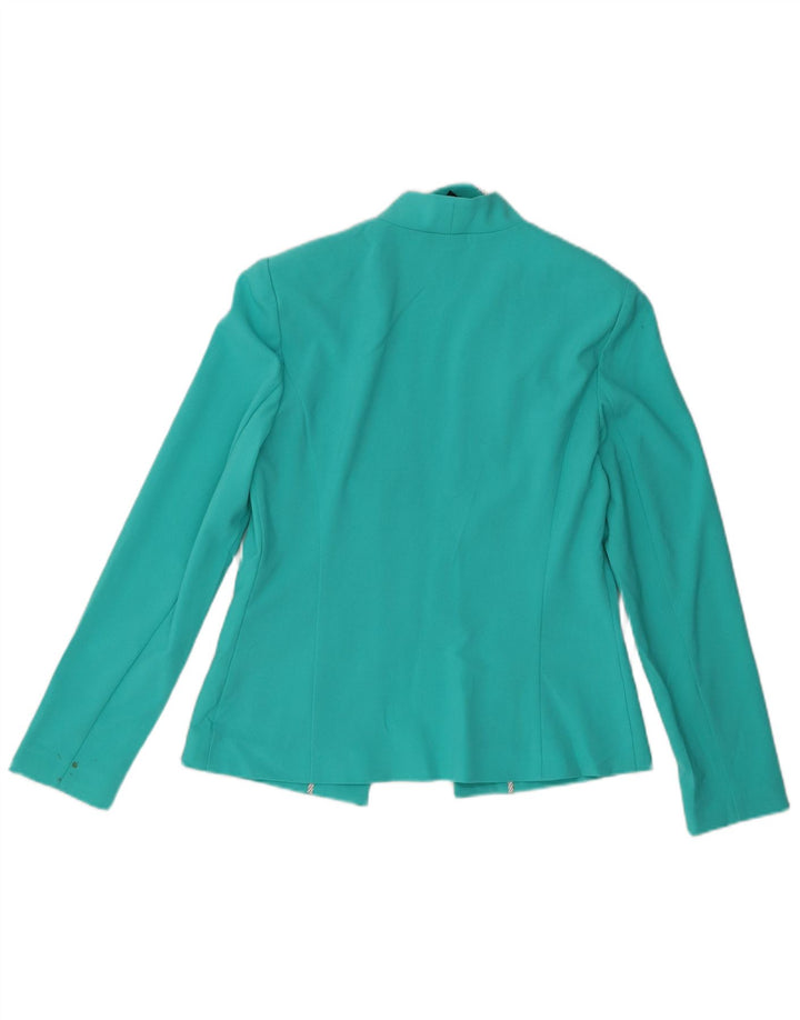 Jachetă pentru femei Marks & Spencer Open Blazer UK 10 Poliester turcoaz mic